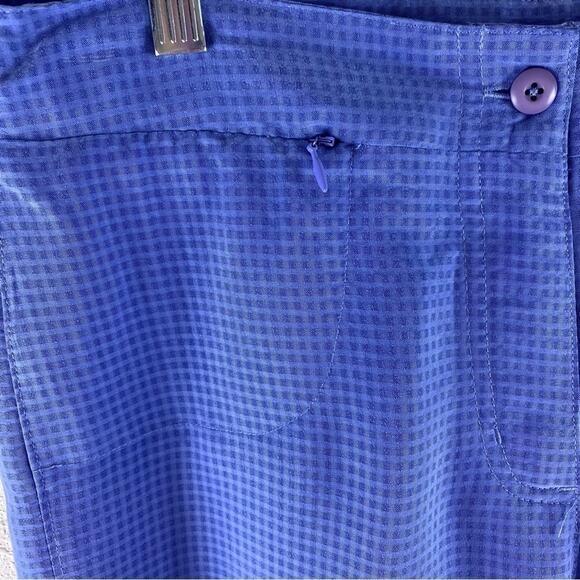 Woolrich Blue Checkered Cropped Lightweight Pants Size 6 Petite - Picture 4 of 6